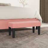  Klupa ružičasta 70 x 30 x 30 cm baršunasta | shoptok.hr