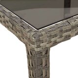  Vrtni stol sivi 250x100x75 cm od kaljenog stakla i poliratana | shoptok.hr