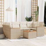  7-dijelni set vrtnih sofa od poliratana s jastucima bež | shoptok.hr
