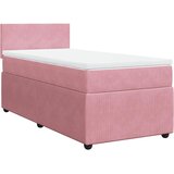 Box spring krevet s madracem ružičasti 90x190 cm baršunasti | shoptok.hr