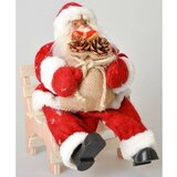  crveni deda Mraz na stolici 30 cm Cene
