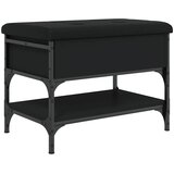  Klupa za cipele crna 62 x 42 x 45 cm od konstruiranog drva | shoptok.hr