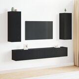 vidaXL Set 5 omaric za televizor Črn hrast Inženirski les, stenske omarice za televizor (Set 2) - Črn hrast, 80x30x30 cm, izdelano iz inženirskega lesa, stenske omarice za televizor - 2 kosa Črni hrast, 30.5x30x90 cm, izdelane iz inženirskega lesa, stenska omarica za televizor v Črnem hrastu - 30.5 x 30 x 30 cm | Shoptok.si