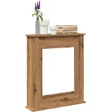 Okvir za kamin boja hrasta 75x20x87,5 cm od konstruiranog drva