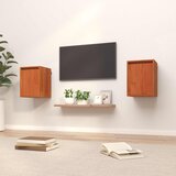  Ormar za Zid Zidne s pohranom 2 pcs Vosak smeđa 30 x 30 x 40 cm | shoptok.hr