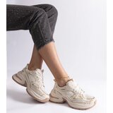 Gemre Beige sneakers on a chunky sole Adoma | Shoptok.si