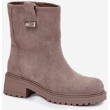 Boto Insulated Women's Ankle Boots Low Heel Gray Mirellea | Shoptok.si