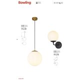  Redo 01-3147 - Zidno svetlo BOWLING 1xE27/42W/230V zlatno | Eponuda.com