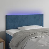 vidaXL LED posteljno vzglavje temno modro 90x5x78/88 cm žamet Cene