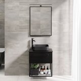 CAMARGUE Ogledalo za kupatilo BORGSTED 60x80 cm, crno | Eponuda.com