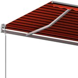  Automatska tenda na uvlačenje 6 x 3 m narančasto-smeđa | shoptok.hr