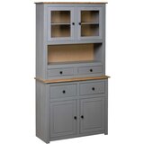 vidaXL Visoka komoda od borovine siva 93x40,5x180 cm asortiman | shoptok.hr