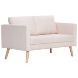  Kavč dvosed blago kremne barve, (20597562) | Shoptok.si