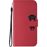 AVIZAR torbica za samsung S23 z imetnikom kartice flap denarnica, rdeča, (5000013814) | Shoptok.si