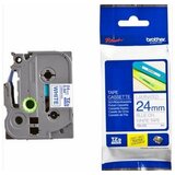 Brother trak za tiskalnik nalepk P-TOUCH TZE253 bel/moder 24 mm | Shoptok.si