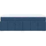  Krevet s oprugama i madracem plavi 90 x 200 cm od tkanine | shoptok.hr