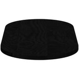 vidaXL Mizna plošča temno rjava 80x40x2 cm trdna hrastovina ovalna | Shoptok.si