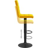 vidaXL Barski stolac boja senfa baršunasti | shoptok.hr