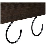 DAN-FORM Denmark Stenski obešalnik v jesenovem dekorju v temni naravni barvi s polico 120 cm Protopia – | Shoptok.si