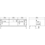 Tvilum Rjava TV omarica v hrastovem dekorju 147x54x41 cm Bergen – | Shoptok.si