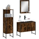  3-dijelni set kupaonskih ormarića boja dimljenog hrasta drveni | shoptok.hr