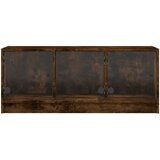 TV ormarić sa staklenim vratima boja hrasta 102x37x42 cm | shoptok.hr