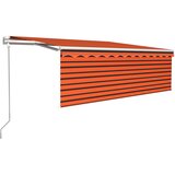  Automatska tenda na uvlačenje s roletom 4,5x3m narančasto-smeđa | shoptok.hr