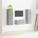  Set TV komoda 5 pcs Betonski sivi Konstruirano drvo | Eponuda.com