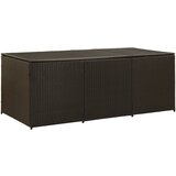 vidaXL vrtna škatla za shranjevanje poli ratan 180x90x70 cm rjava | Shoptok.si