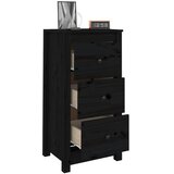  Komode 2 kom crne 40x35x80 cm od masivne borovine | shoptok.hr