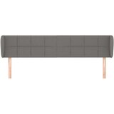  Vzglavje z ušesi temno sivo 203x23x78/88 cm blago, (20793509) | Shoptok.si