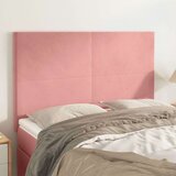  Posteljno vzglavje 4 kosa roza 72x5x78/88 cm žamet, (20932997) Cene