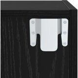 vidaXL Set TV stalka s pohranom 2 pcs Crni hrast 37 x 37 x 142.5 cm | shoptok.hr