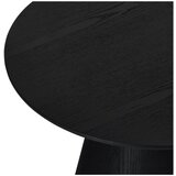 Furnhouse Črna mizica v hrastovem dekorju ø 60 cm Tango – | Shoptok.si