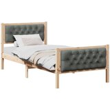  Okvir za krevet Tamno siva 90 x 190 cm tkanina | shoptok.hr