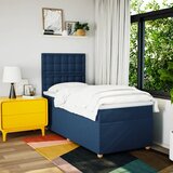  Krevet s oprugama i madracem plavi 90 x 200 cm od tkanine | shoptok.hr