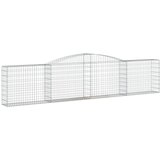  Gabionska košara s lukom 400 x 30 x 80/100 cm pocinčano željezo | shoptok.hr