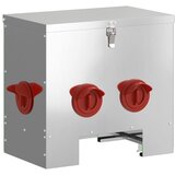 Hranilica za piliće 2 pcs Srebrno 40,5 x 25 x 38 cm | Eponuda.com
