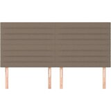  Uzglavlja 4 kom smeđesiva 80 x 5 x 78/88 cm od tkanine | shoptok.hr