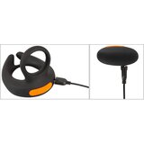 Rebel - prsten za penis s vibracijom za stimulaciju here (crni) | shoptok.hr