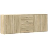 Maison Chic Komoda - Predalnik 3 kosi sonoma hrast inženirski les, (21718697) | Shoptok.si
