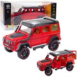 Metalni terenski automobil s povlačenjem unatrag, otvaranjem vrata, crveni 1:22 Cijene