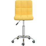 vidaXL Okretna blagovaonska stolica od tkanine boja senfa | shoptok.hr