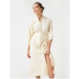 Koton Long Sleeve Tie Waist Shirt Dress | Shoptok.si