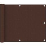 vidaXL Balkonsko platno rjavo 75x500 cm oksford blago Cene