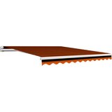 vidaXL Tenda iz platna oranžna in rjava 300x250 cm Cene