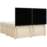  Krevet s oprugama i madracem krem 180x200 cm od tkanine | shoptok.hr