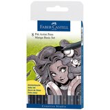 Faber-Castell Castell pitt art pen manga B set 1/8 167107 ( A731 ) | Eponuda.com