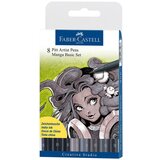 Faber-Castell Flomastri Faber-Castell Pitt Manga, B, 8 kosov Cene
