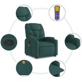  Masažni naslanjač temno zeleno blago | Shoptok.si